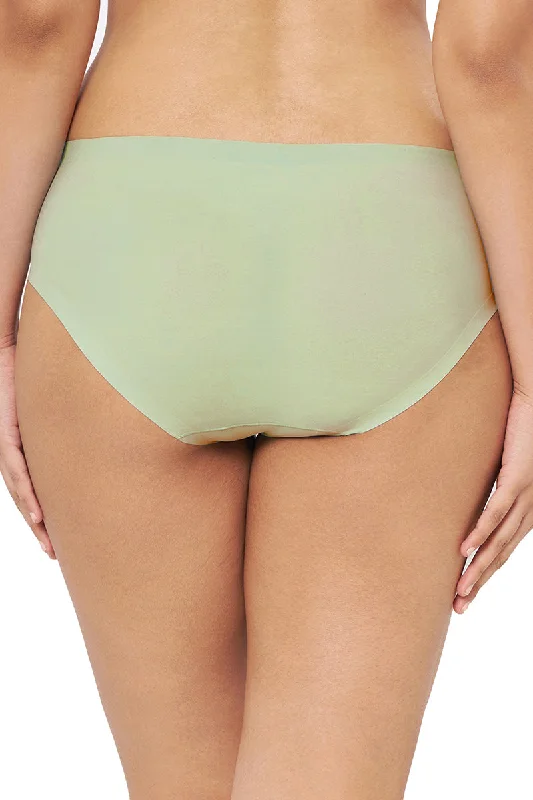 Vanish Solid Low Rise Hipster Seamless Panty - Seafoam