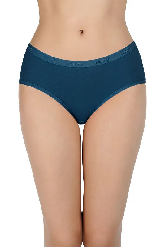 Solid Mid Rise Hipster Panty (Pack of 3)
